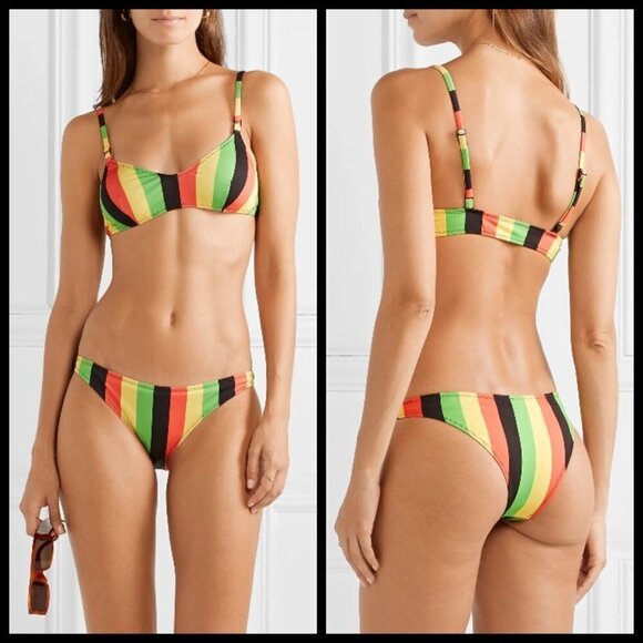 💕SOLID & STRIPED💕 Rachel Jamaica Striped Bikini - Picture 4 of 16